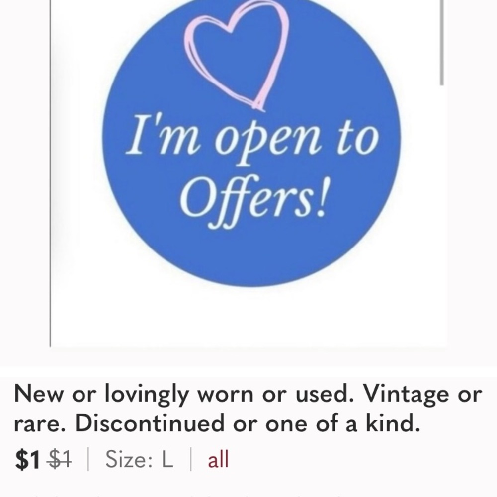 Open for reasonable offers. Please be kind Thank you.